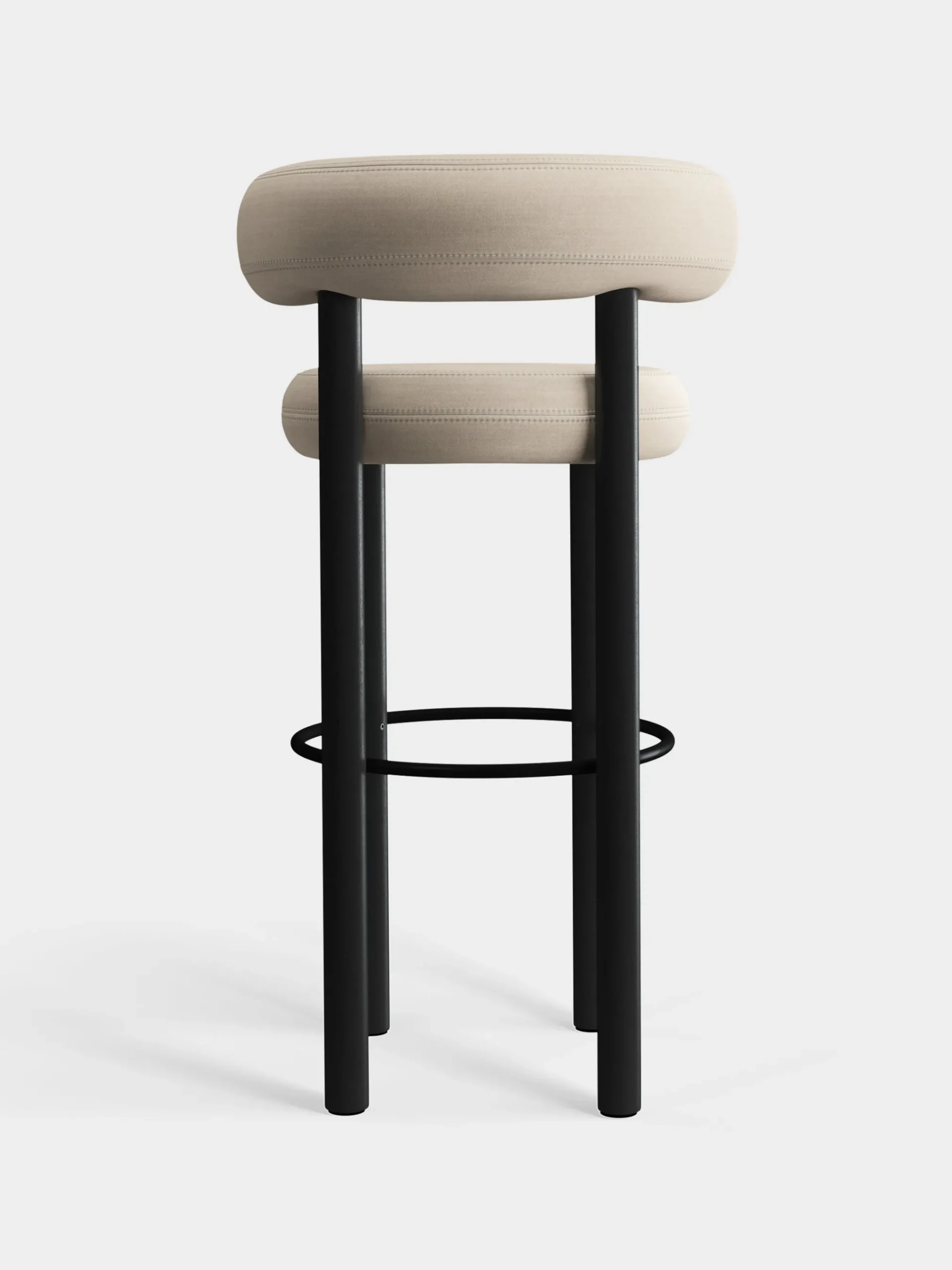 Tom Dixon Bar & Counter Stools*Fat Black Wood 75cm Bar Stool
