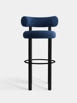 Tom Dixon Bar & Counter Stools*Fat Black Wood 75cm Bar Stool