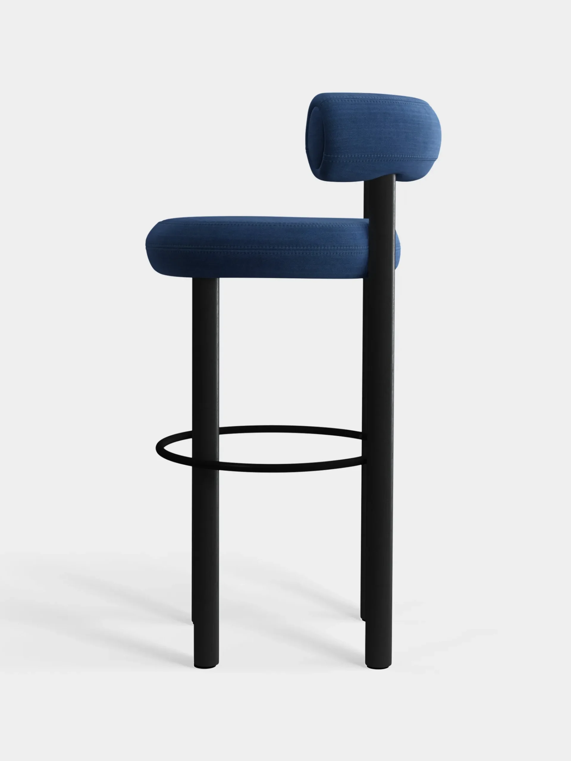 Tom Dixon Bar & Counter Stools*Fat Black Wood 75cm Bar Stool