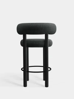 Tom Dixon Bar & Counter Stools*Fat Black Wood 65cm Counter Stool