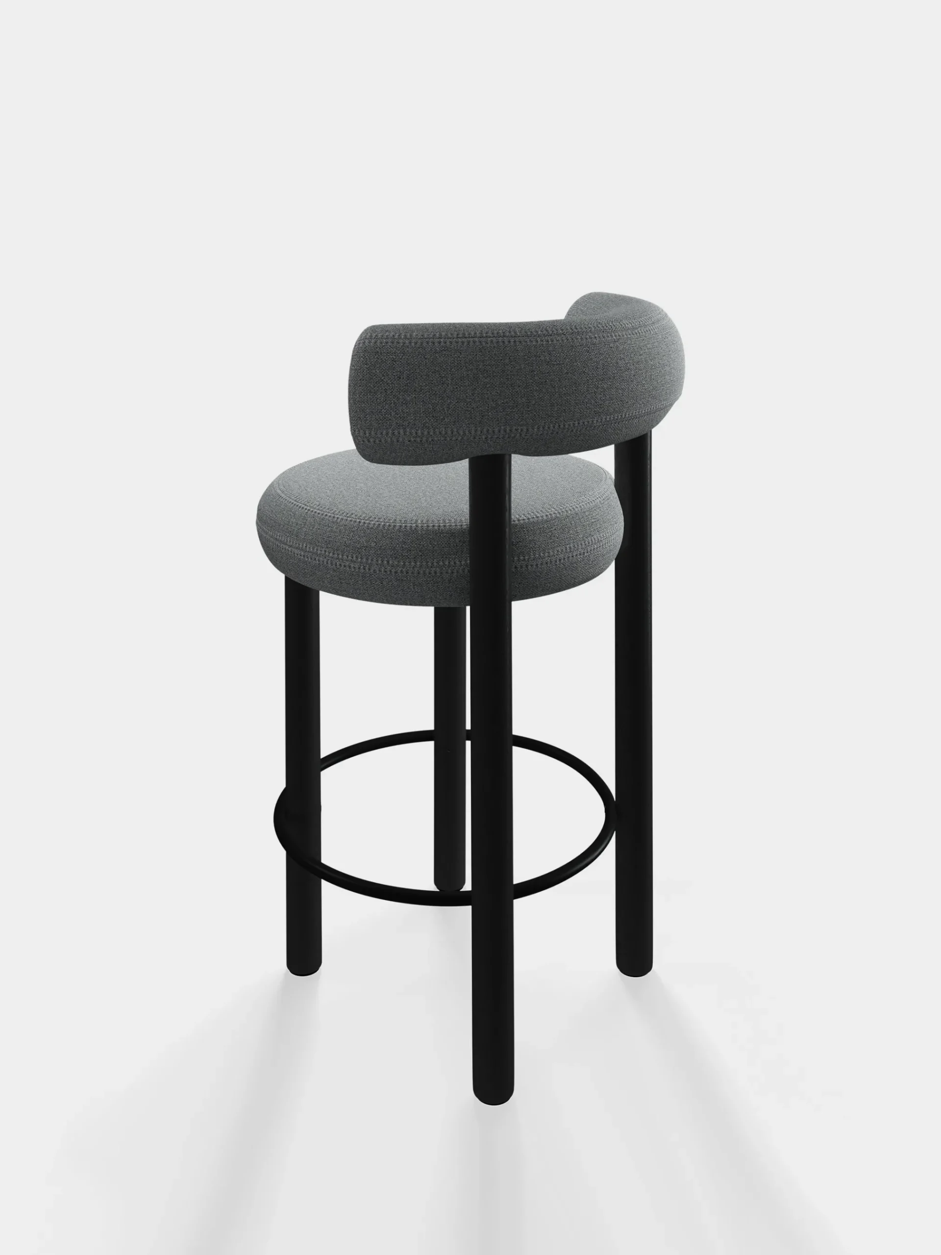 Tom Dixon Bar & Counter Stools*Fat Black Wood 65cm Counter Stool