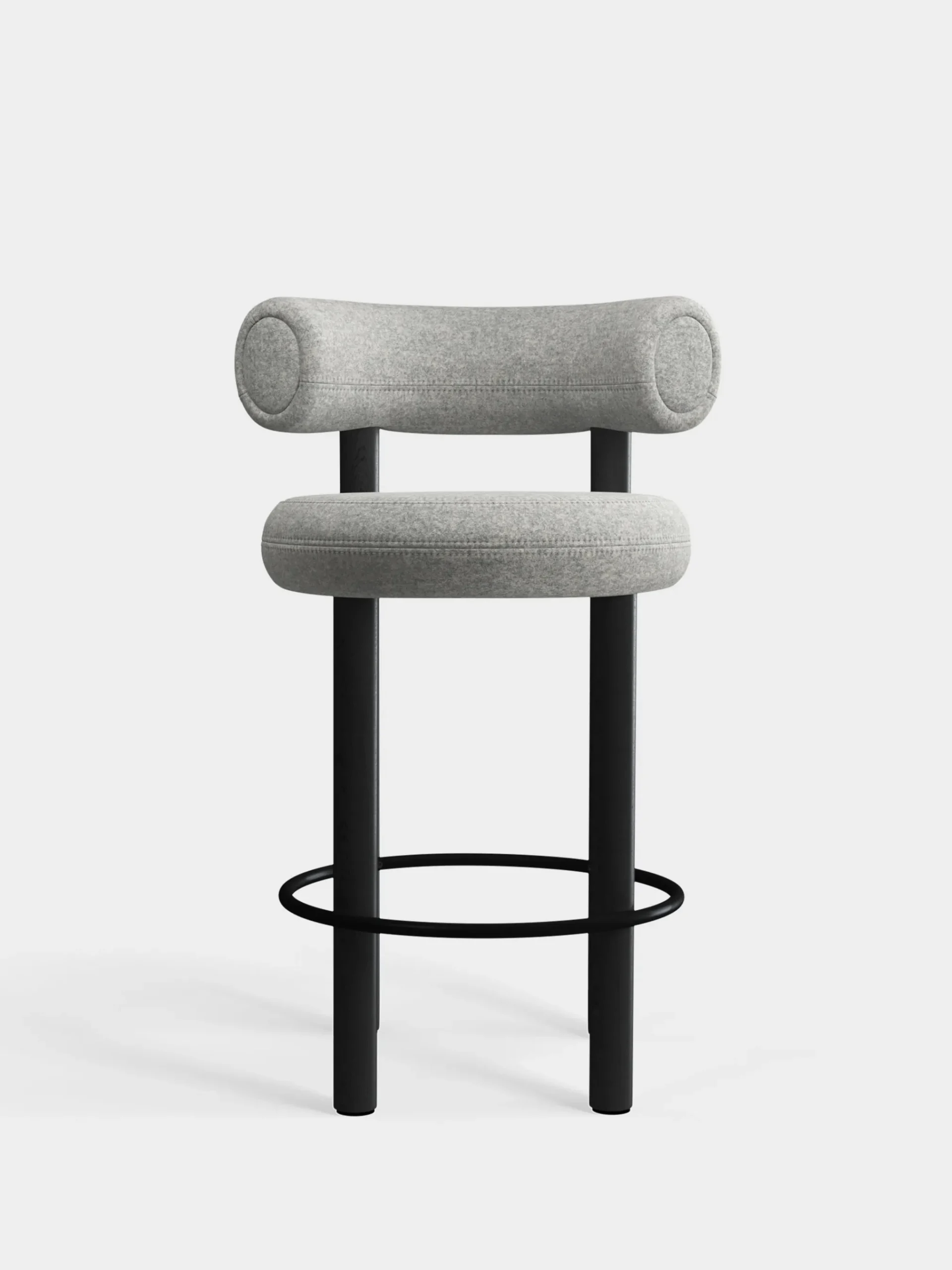 Tom Dixon Bar & Counter Stools*Fat Black Wood 65cm Counter Stool