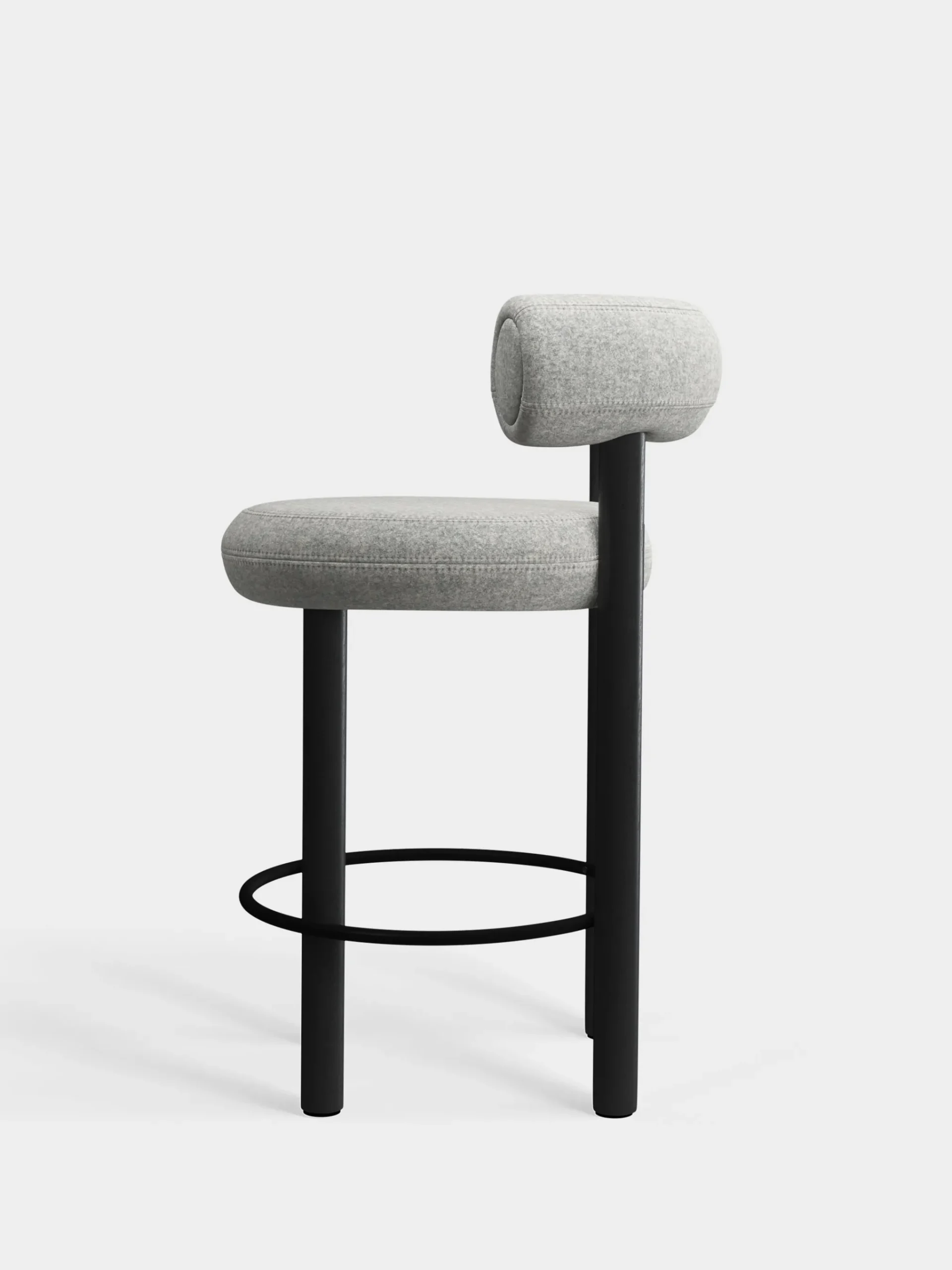Tom Dixon Bar & Counter Stools*Fat Black Wood 65cm Counter Stool