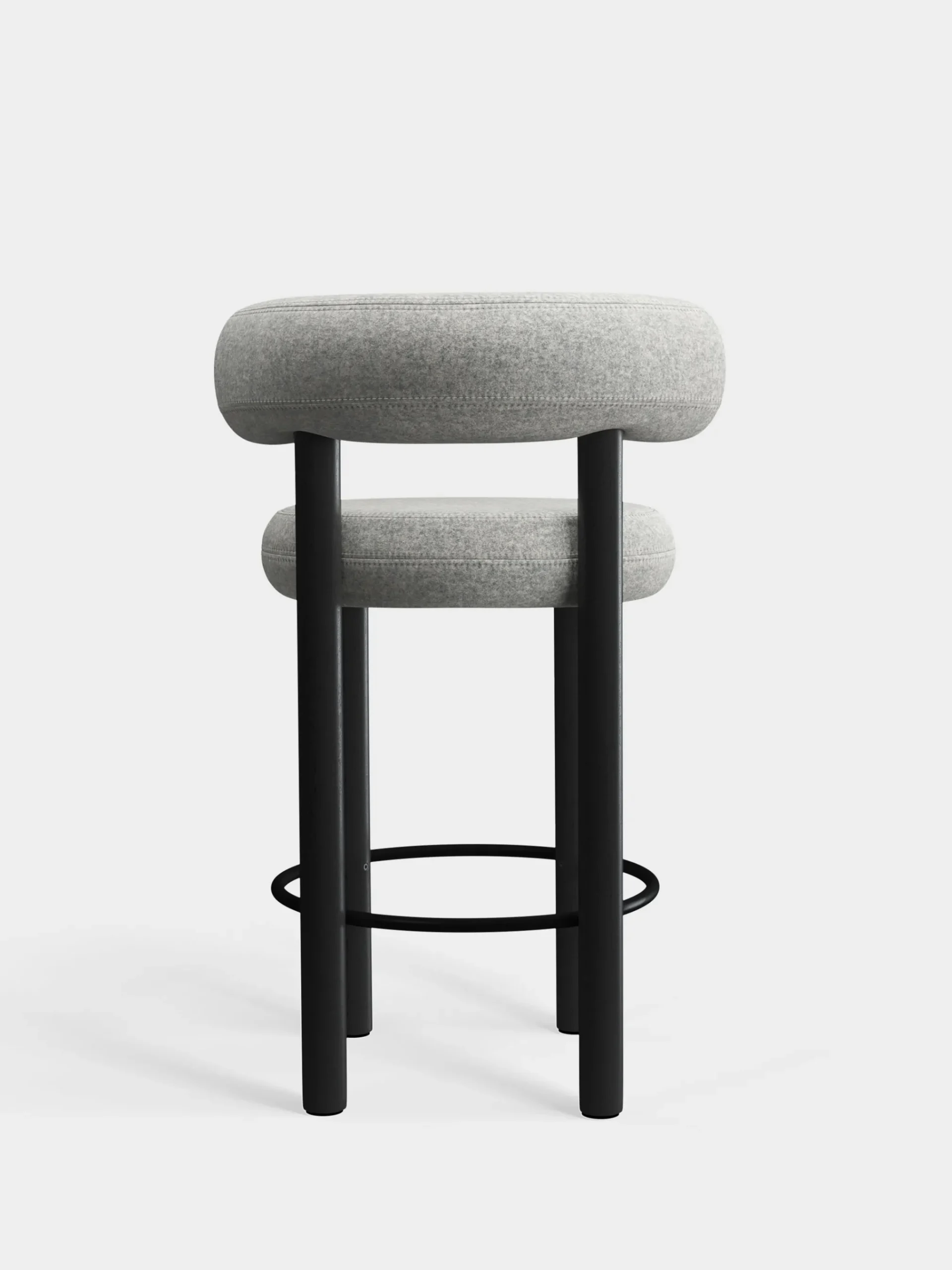 Tom Dixon Bar & Counter Stools*Fat Black Wood 65cm Counter Stool
