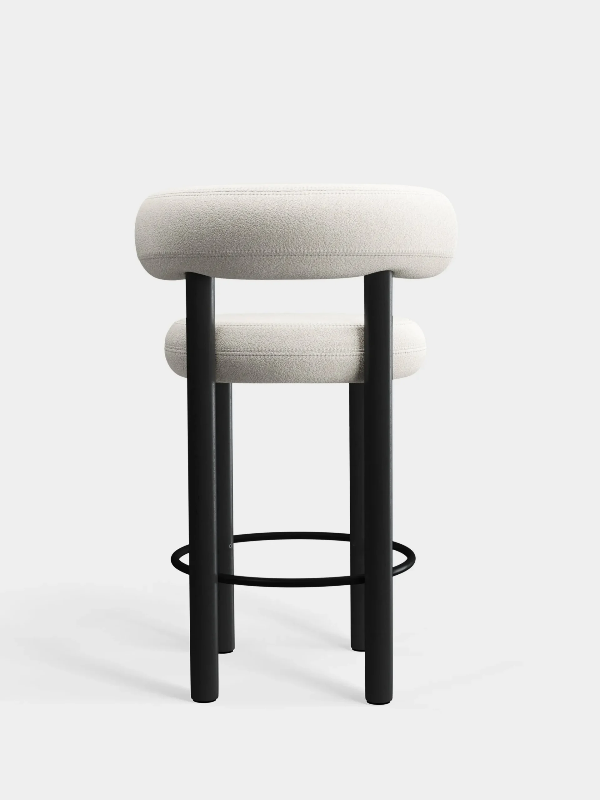 Tom Dixon Bar & Counter Stools*Fat Black Wood 65cm Counter Stool