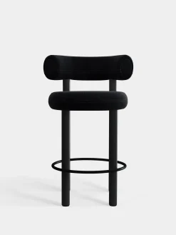 Tom Dixon Bar & Counter Stools*Fat Black Wood 65cm Counter Stool