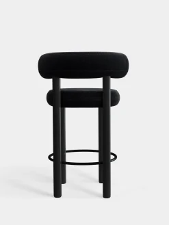Tom Dixon Bar & Counter Stools*Fat Black Wood 65cm Counter Stool