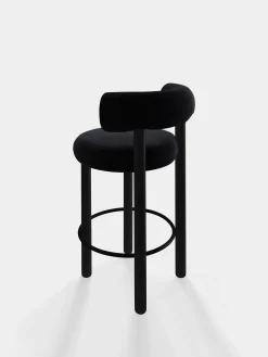 Tom Dixon Bar & Counter Stools*Fat Black Wood 65cm Counter Stool