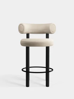 Tom Dixon Bar & Counter Stools*Fat Black Wood 65cm Counter Stool