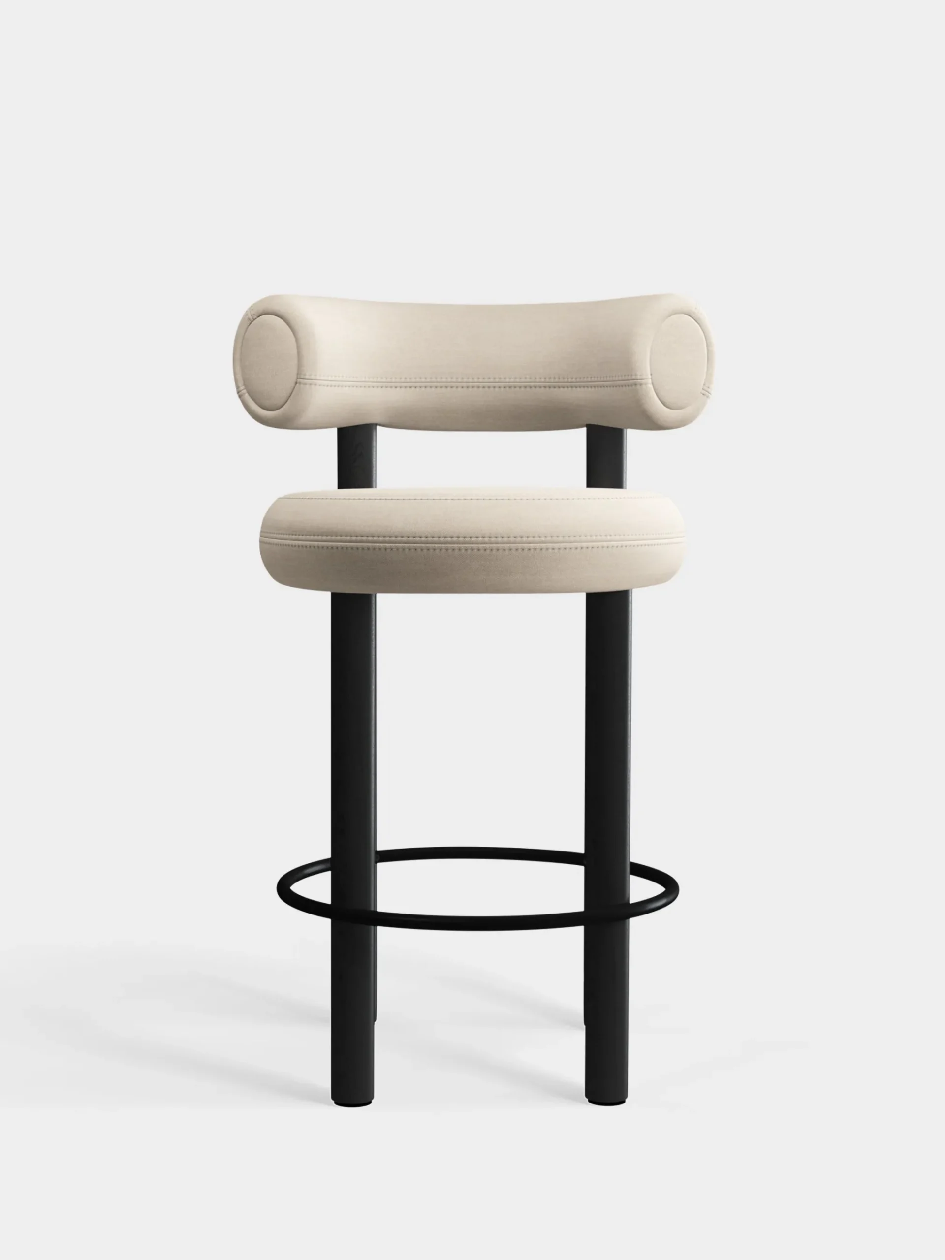 Tom Dixon Bar & Counter Stools*Fat Black Wood 65cm Counter Stool