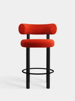 Tom Dixon Bar & Counter Stools*Fat Black Wood 65cm Counter Stool