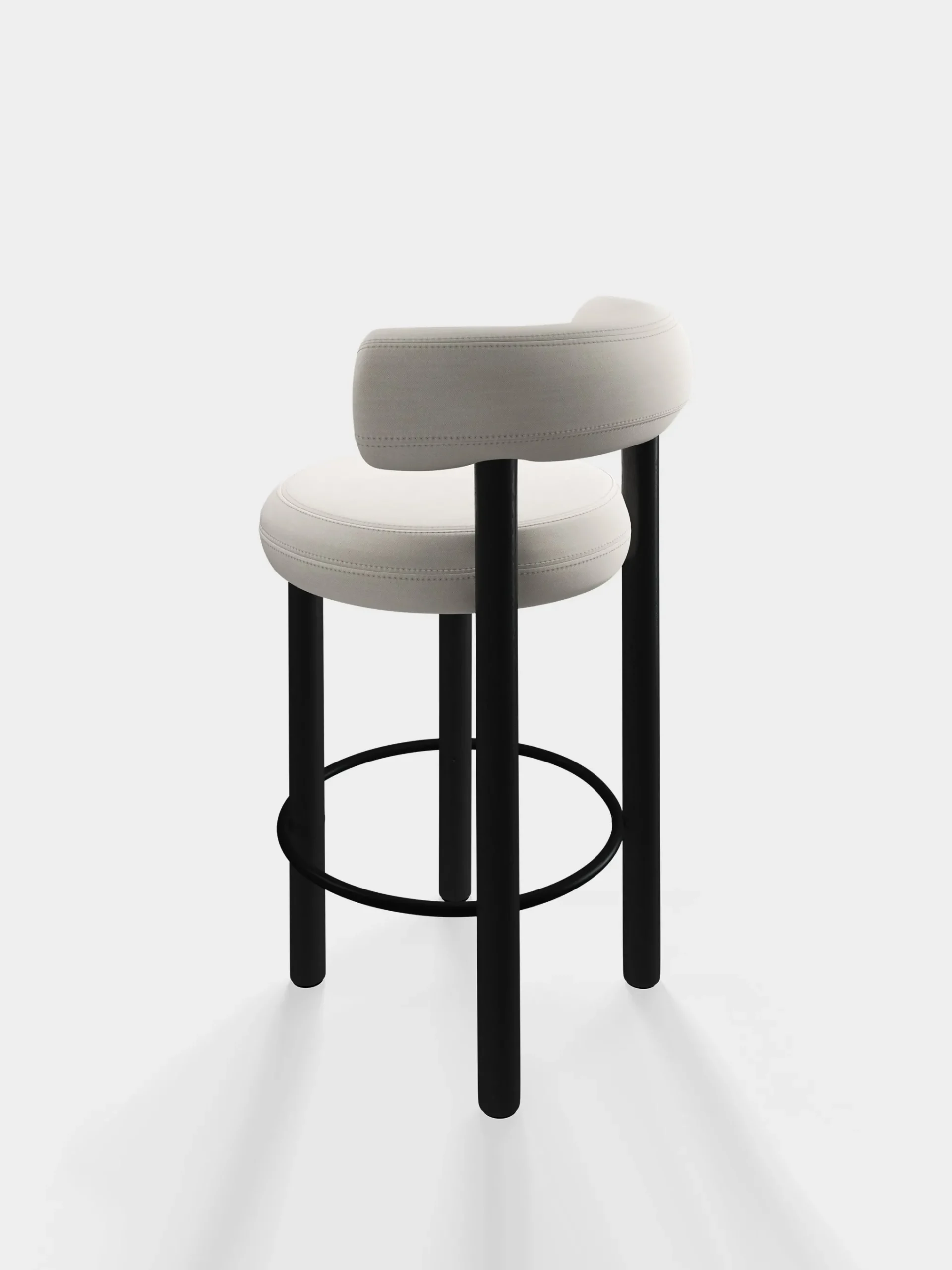Tom Dixon Bar & Counter Stools*Fat Black Wood 65cm Counter Stool