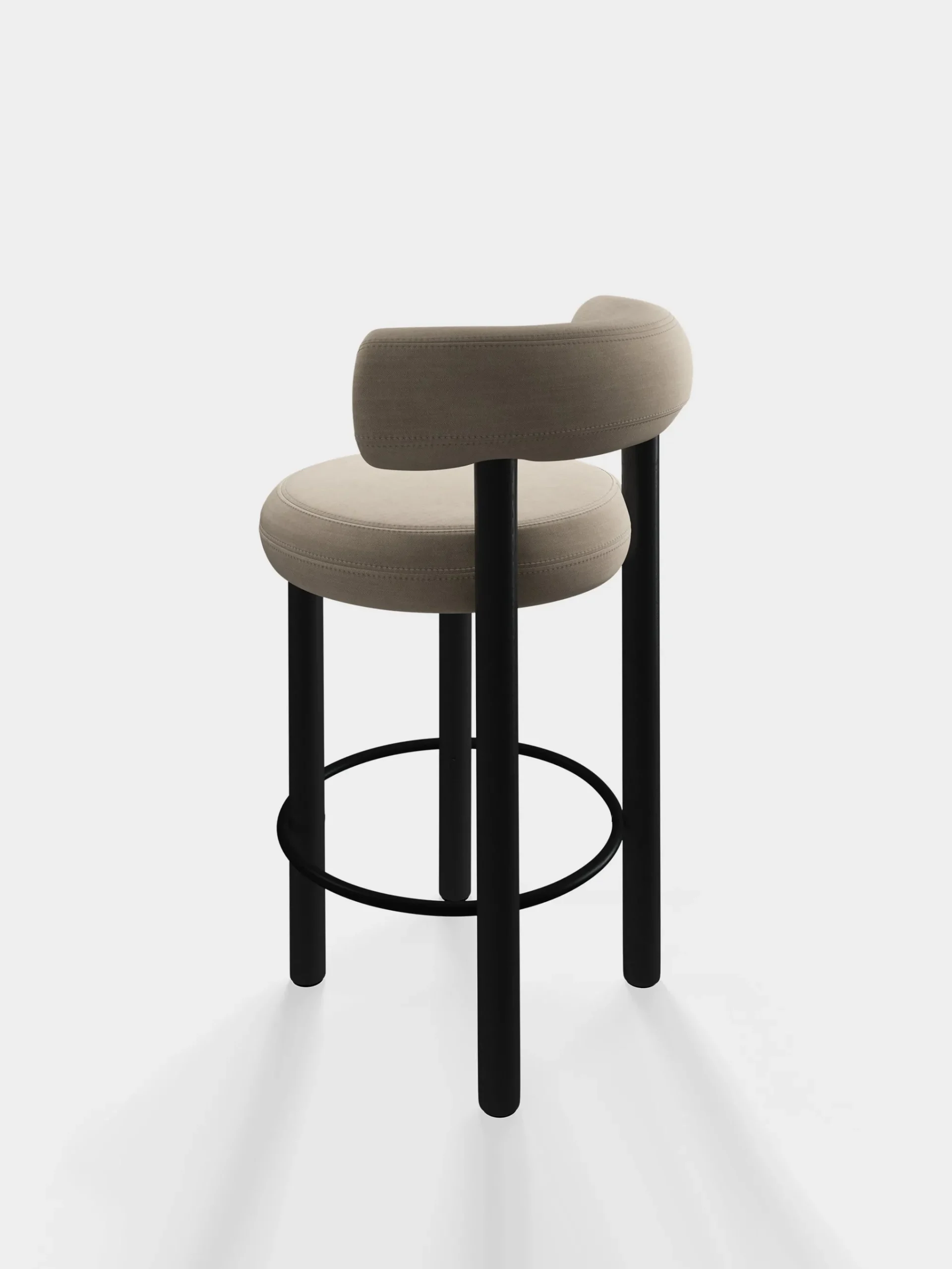 Tom Dixon Bar & Counter Stools*Fat Black Wood 65cm Counter Stool