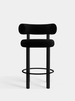 Tom Dixon Bar & Counter Stools*Fat Black Wood 65cm Counter Stool