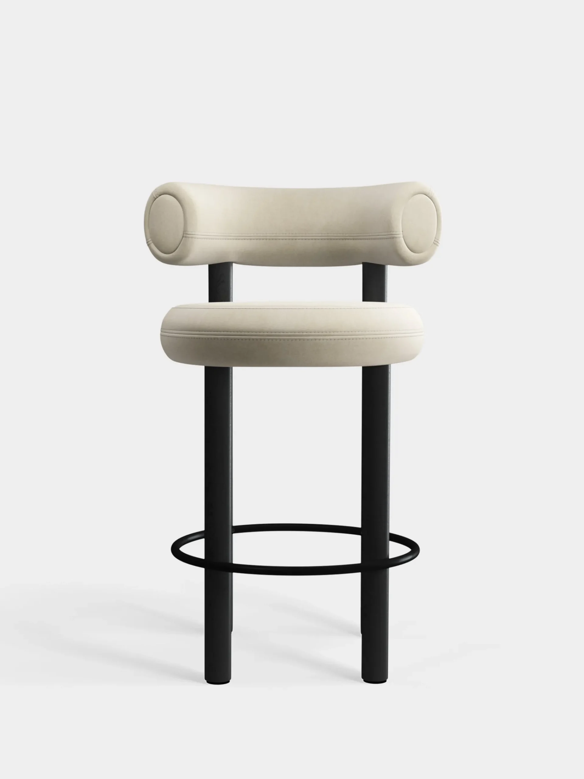 Tom Dixon Bar & Counter Stools*Fat Black Wood 65cm Counter Stool