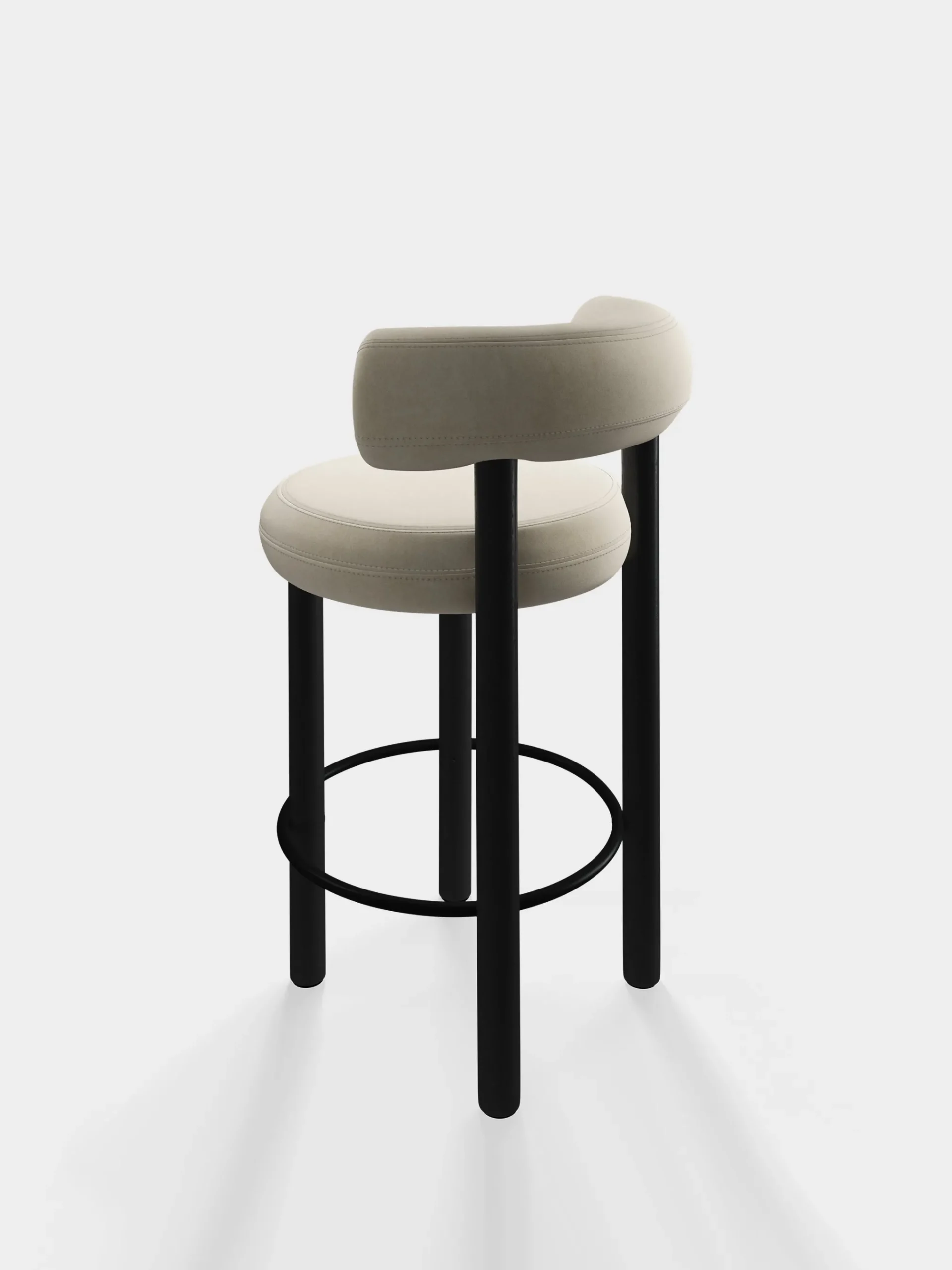Tom Dixon Bar & Counter Stools*Fat Black Wood 65cm Counter Stool