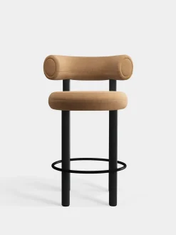 Tom Dixon Bar & Counter Stools*Fat Black Wood 65cm Counter Stool