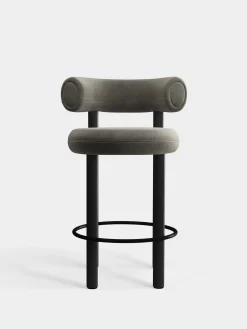 Tom Dixon Bar & Counter Stools*Fat Black Wood 65cm Counter Stool