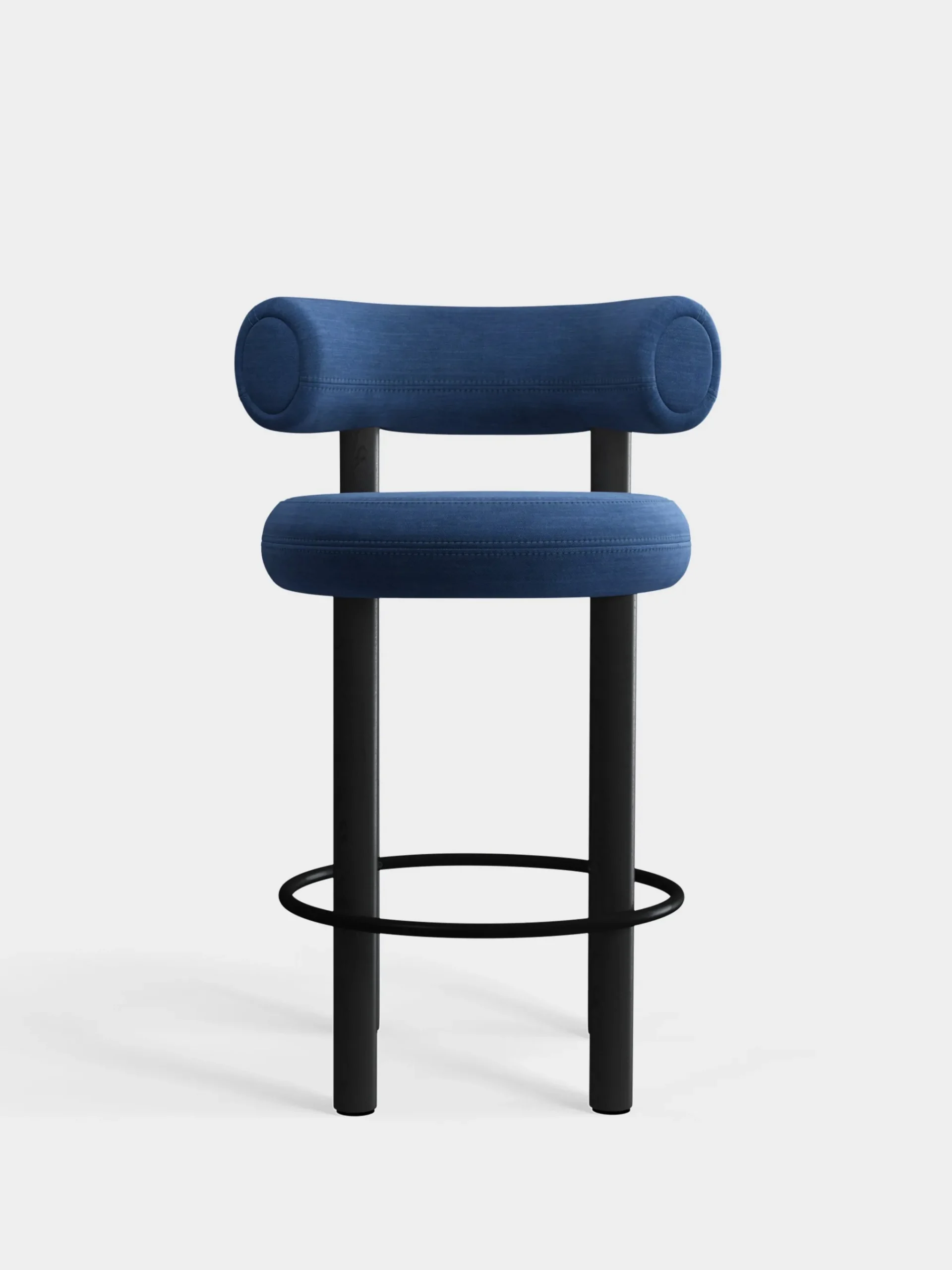 Tom Dixon Bar & Counter Stools*Fat Black Wood 65cm Counter Stool