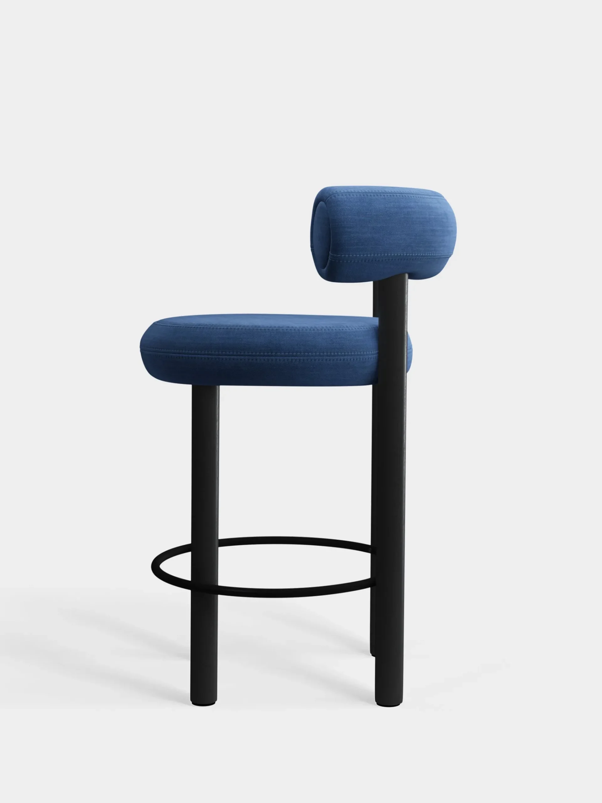 Tom Dixon Bar & Counter Stools*Fat Black Wood 65cm Counter Stool