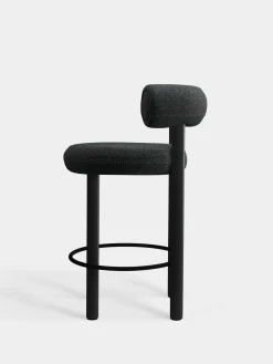 Tom Dixon Bar & Counter Stools*Fat Black Wood 65cm Counter Stool