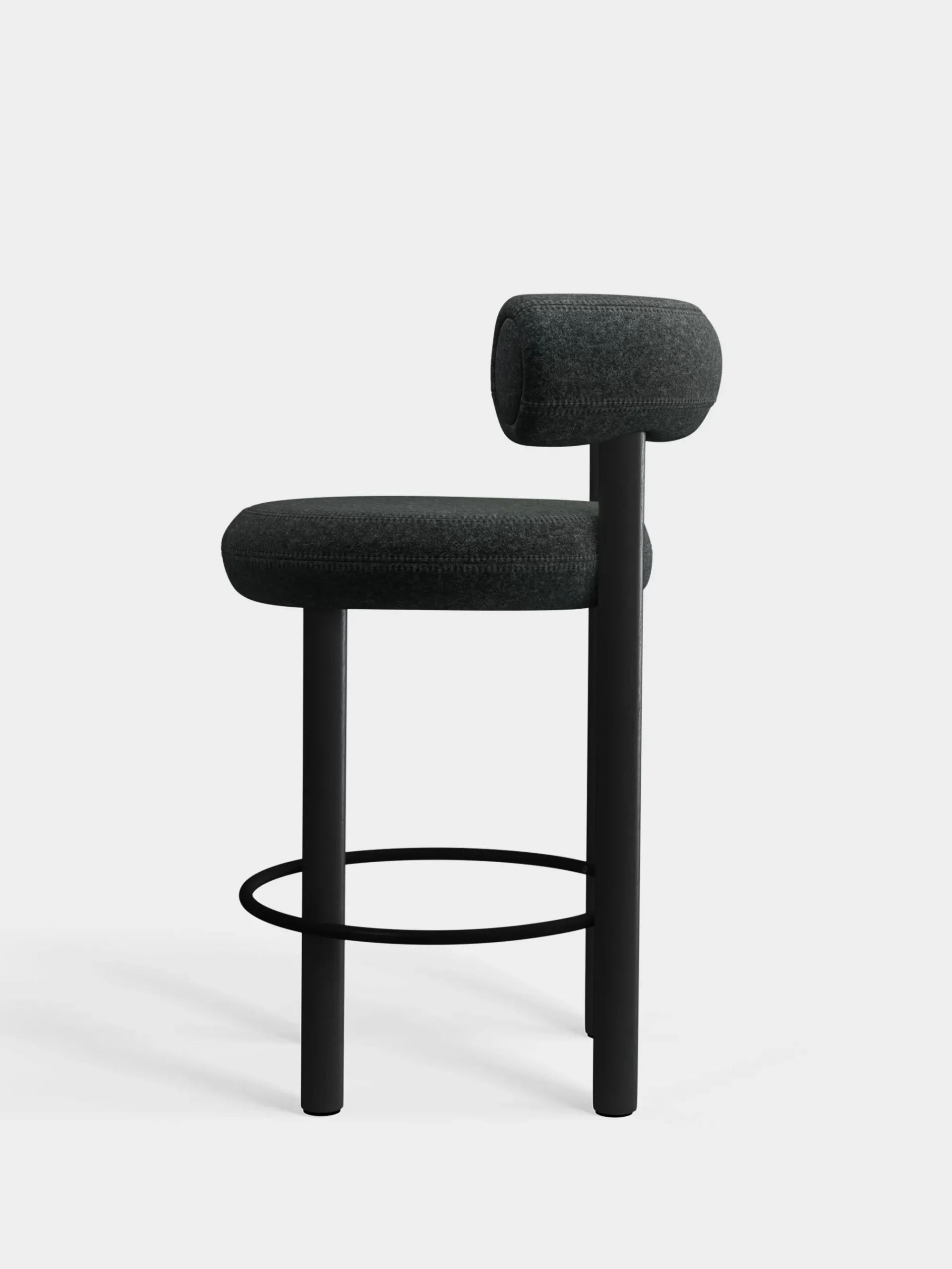 Tom Dixon Bar & Counter Stools*Fat Black Wood 65cm Counter Stool
