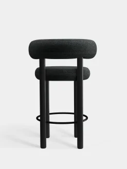 Tom Dixon Bar & Counter Stools*Fat Black Wood 65cm Counter Stool