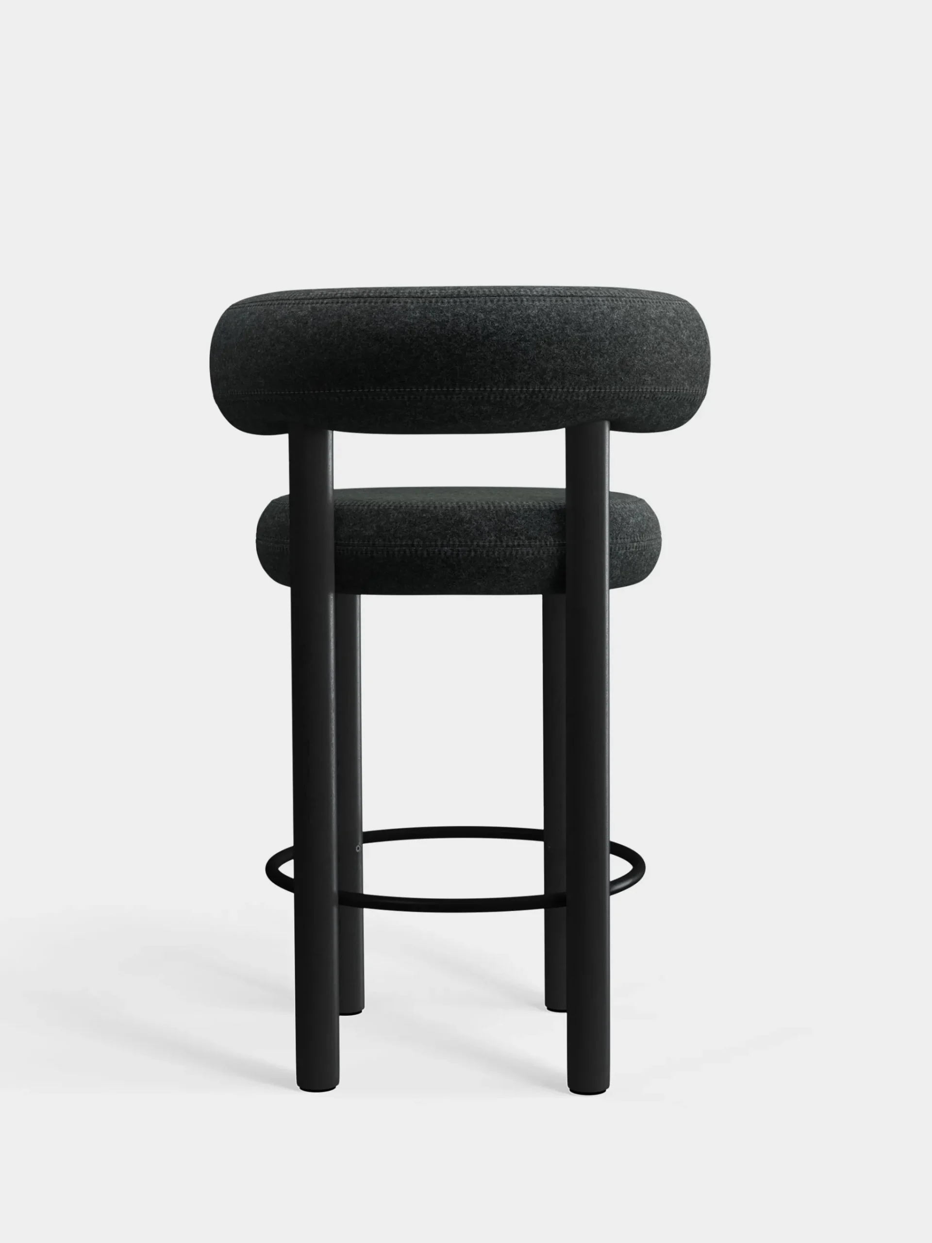 Tom Dixon Bar & Counter Stools*Fat Black Wood 65cm Counter Stool