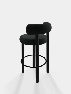 Tom Dixon Bar & Counter Stools*Fat Black Wood 65cm Counter Stool