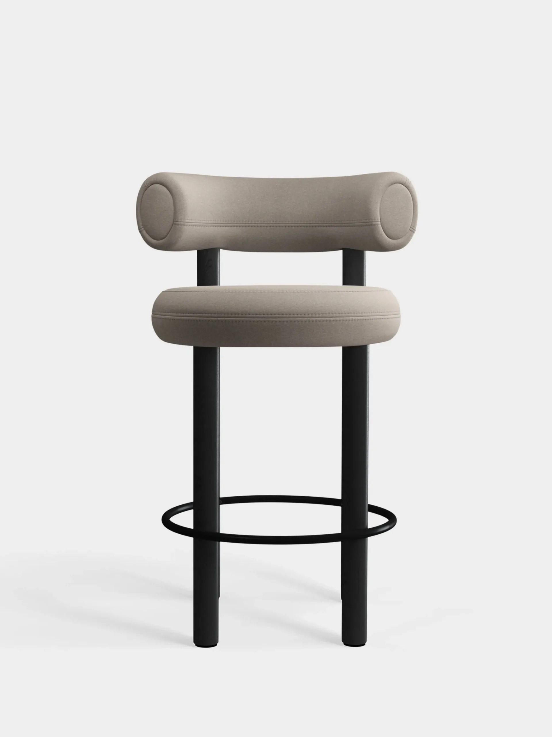 Tom Dixon Bar & Counter Stools*Fat Black Wood 65cm Counter Stool