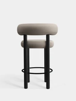 Tom Dixon Bar & Counter Stools*Fat Black Wood 65cm Counter Stool