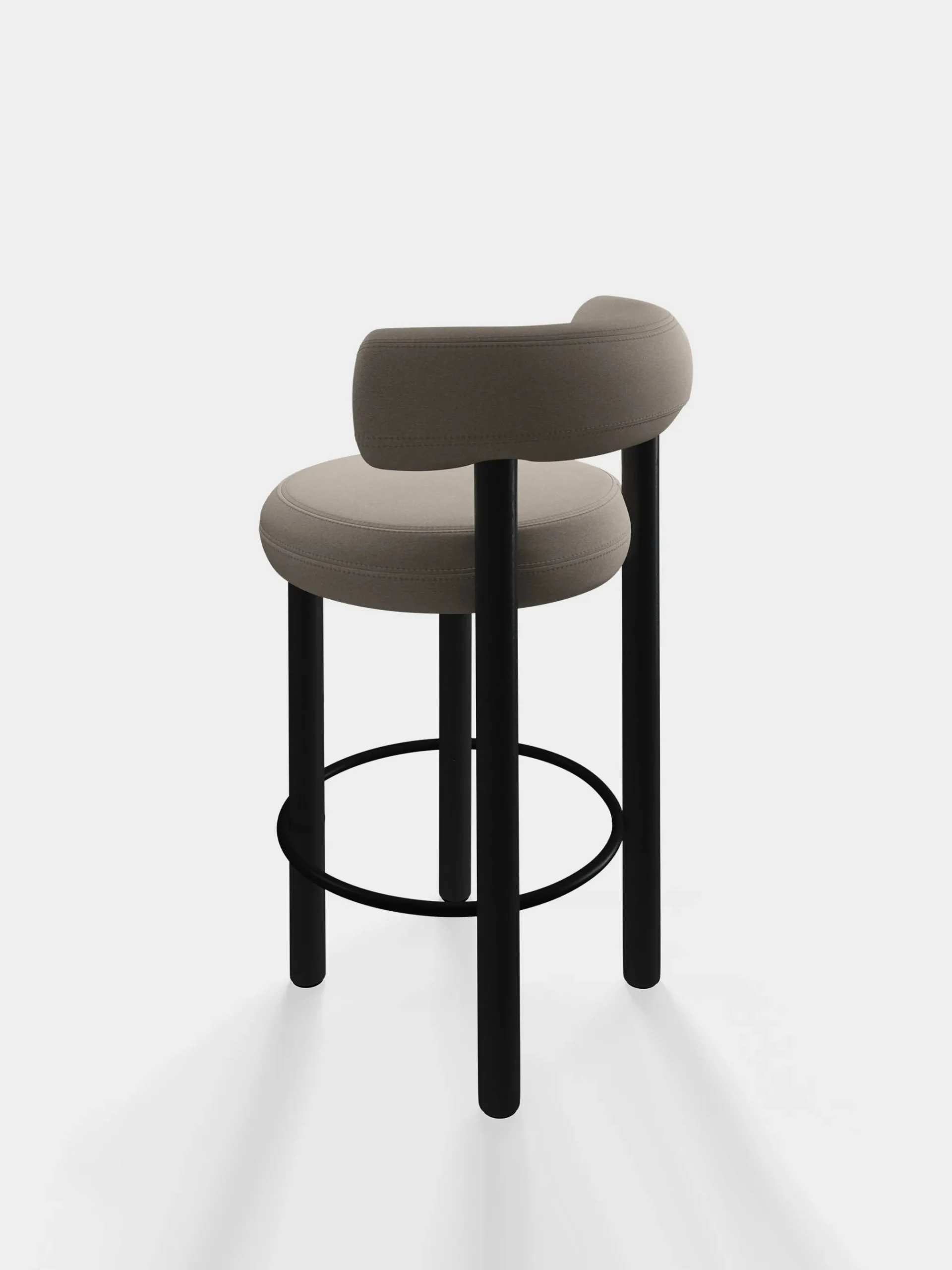 Tom Dixon Bar & Counter Stools*Fat Black Wood 65cm Counter Stool