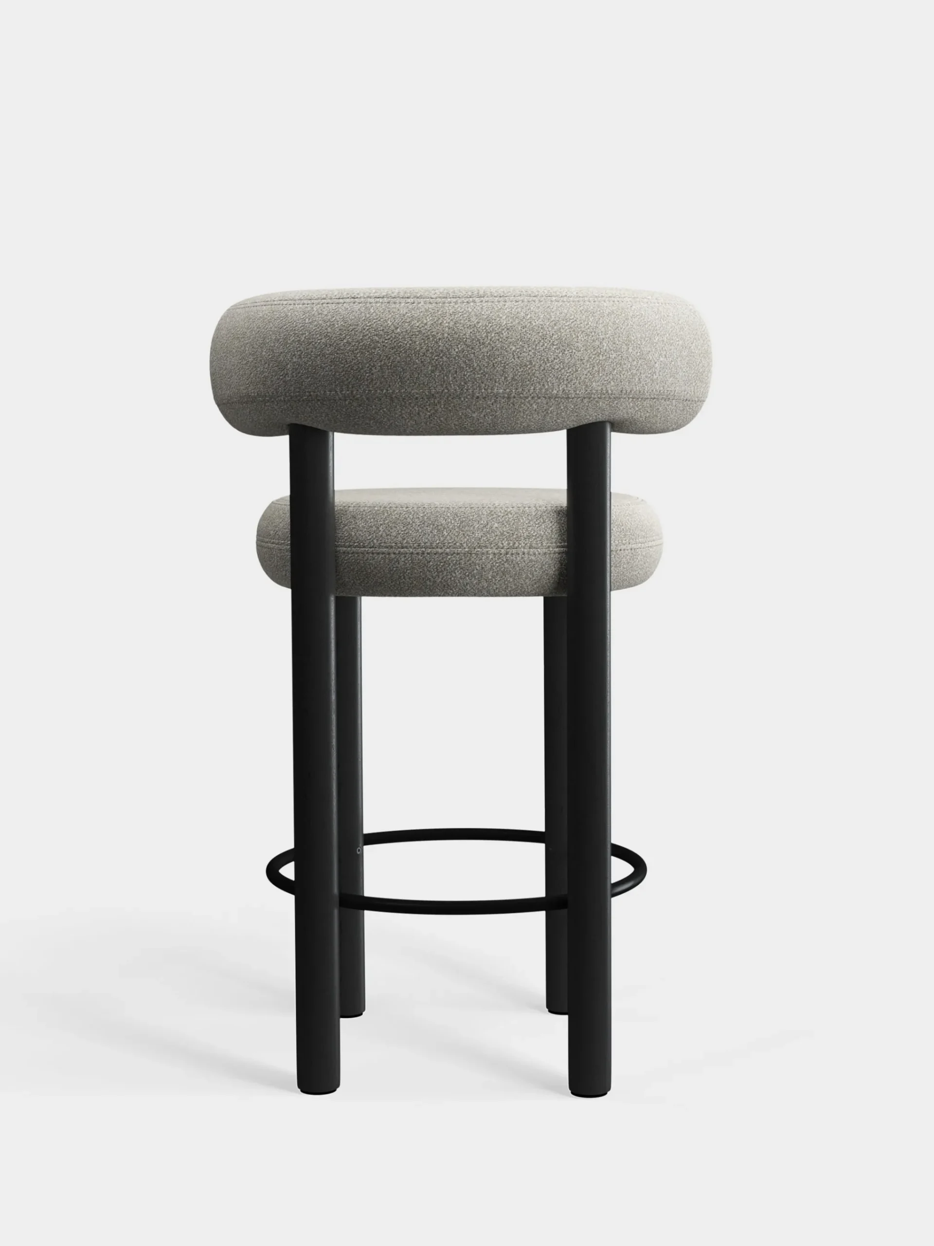 Tom Dixon Bar & Counter Stools*Fat Black Wood 65cm Counter Stool