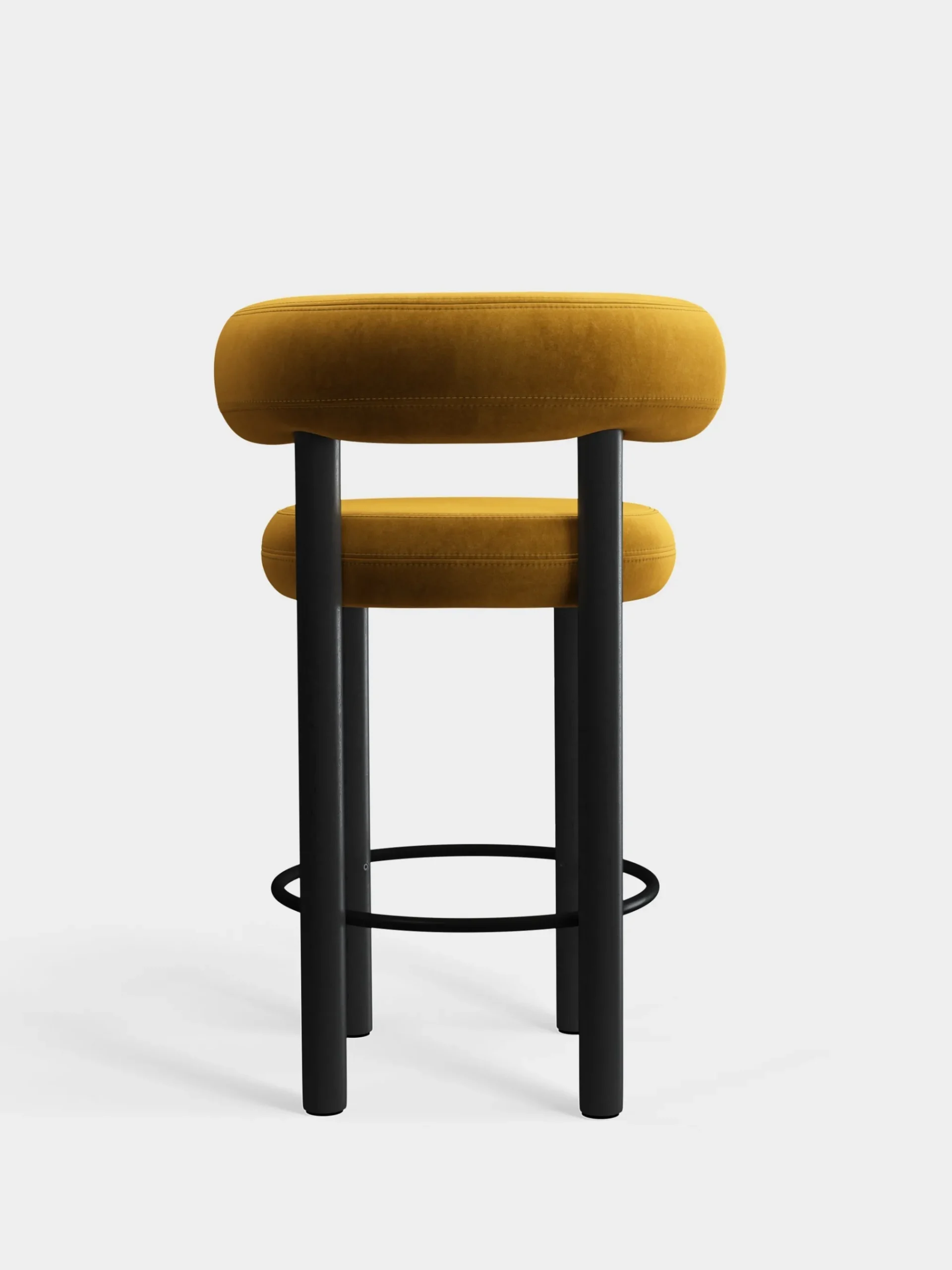 Tom Dixon Bar & Counter Stools*Fat Black Wood 65cm Counter Stool