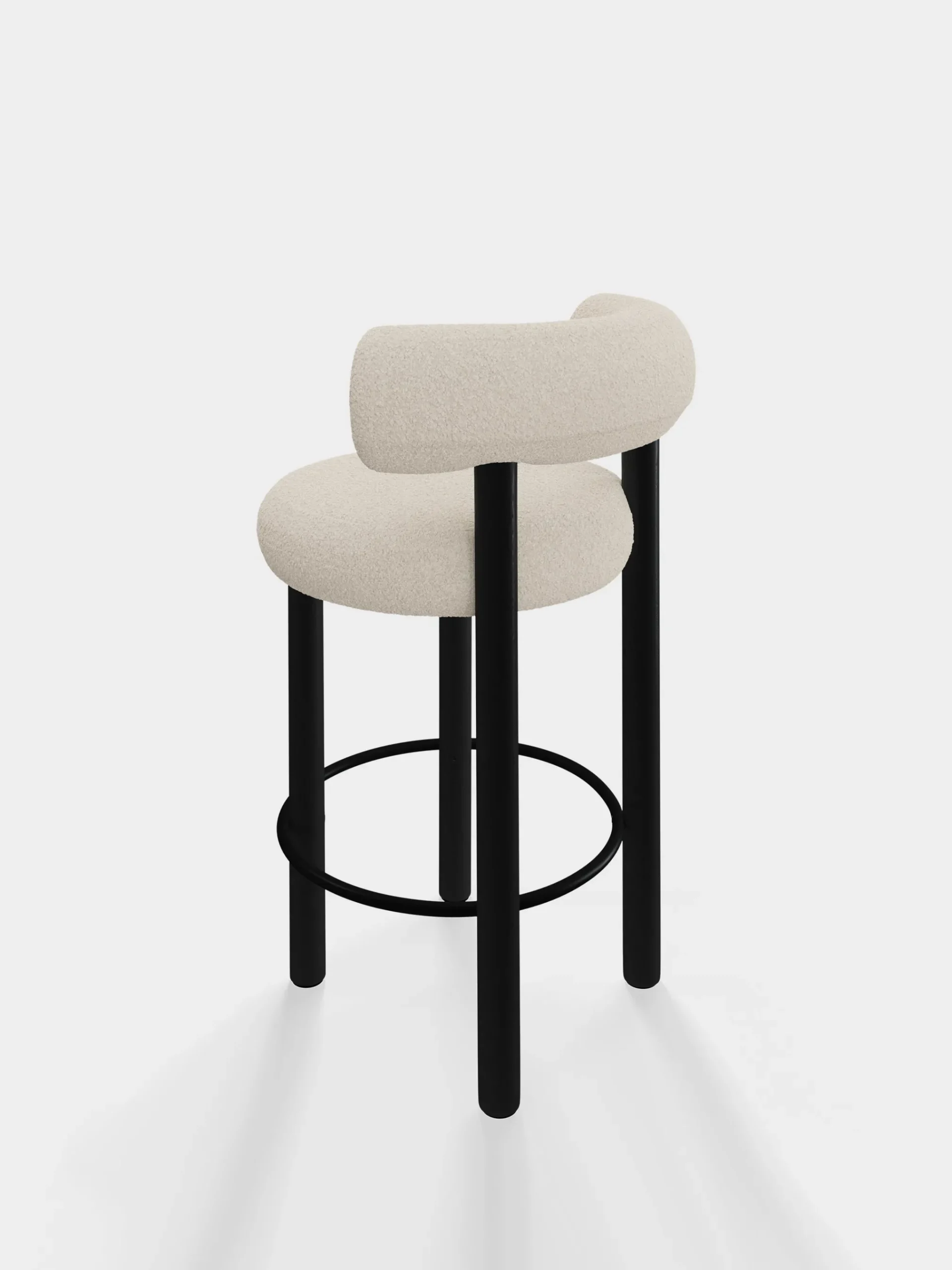 Tom Dixon Bar & Counter Stools*Fat Black Wood 65cm Counter Stool