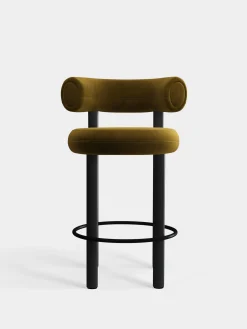 Tom Dixon Bar & Counter Stools*Fat Black Wood 65cm Counter Stool