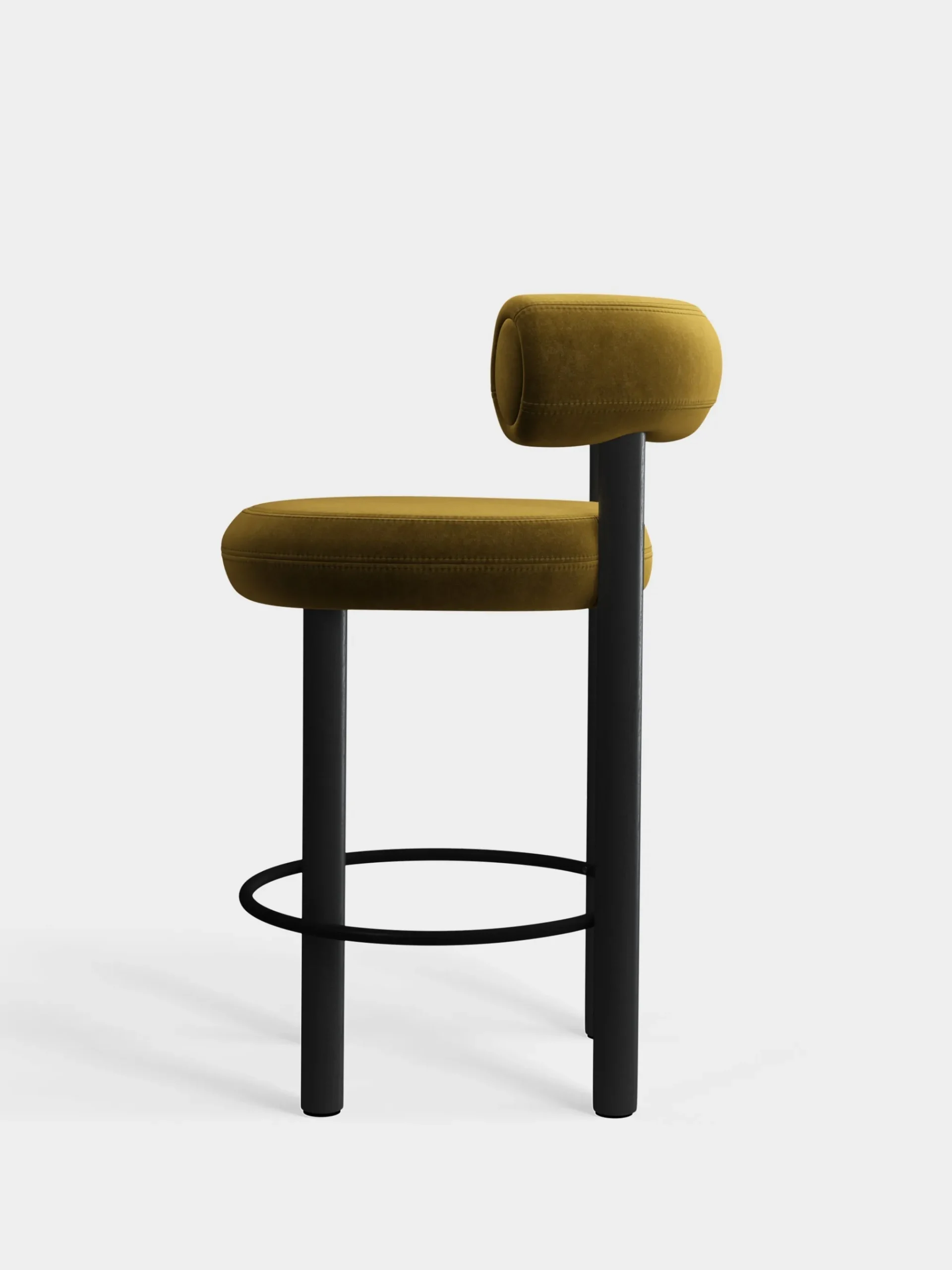 Tom Dixon Bar & Counter Stools*Fat Black Wood 65cm Counter Stool
