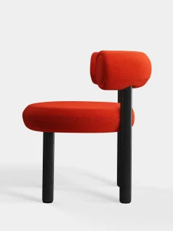 Tom Dixon Dining Chairs*Fat Black Wood Dining Chair