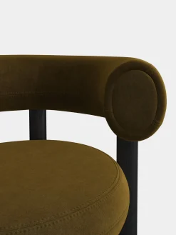 Tom Dixon Dining Chairs*Fat Black Wood Dining Chair