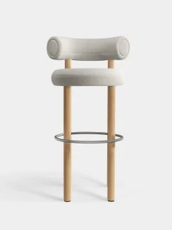 Tom Dixon Bar & Counter Stools*Fat Natural Wood 75cm Bar Stool