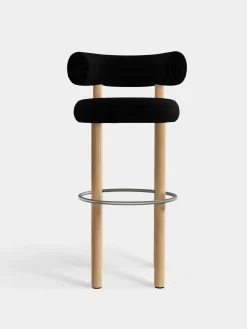 Tom Dixon Bar & Counter Stools*Fat Natural Wood 75cm Bar Stool