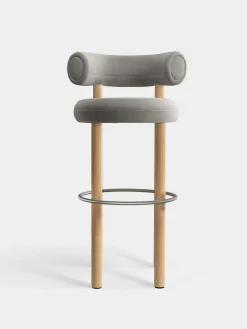 Tom Dixon Bar & Counter Stools*Fat Natural Wood 75cm Bar Stool