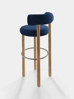 Tom Dixon Bar & Counter Stools*Fat Natural Wood 75cm Bar Stool