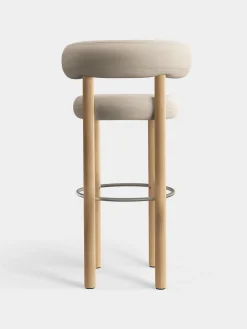 Tom Dixon Bar & Counter Stools*Fat Natural Wood 75cm Bar Stool