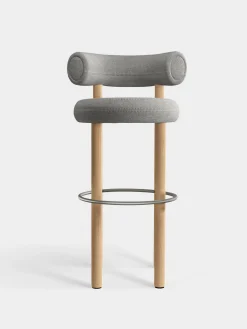 Tom Dixon Bar & Counter Stools*Fat Natural Wood 75cm Bar Stool