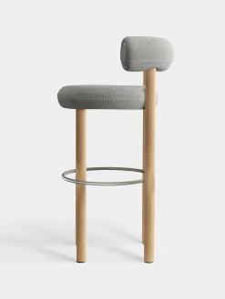 Tom Dixon Bar & Counter Stools*Fat Natural Wood 75cm Bar Stool