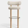 Tom Dixon Bar & Counter Stools*Fat Natural Wood 75cm Bar Stool