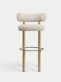 Tom Dixon Bar & Counter Stools*Fat Natural Wood 75cm Bar Stool