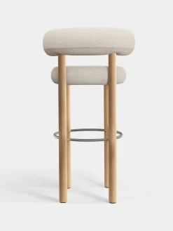 Tom Dixon Bar & Counter Stools*Fat Natural Wood 75cm Bar Stool