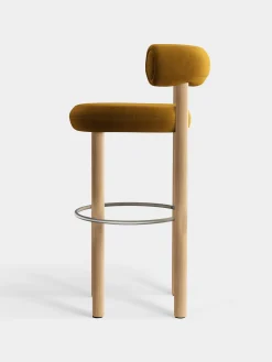 Tom Dixon Bar & Counter Stools*Fat Natural Wood 75cm Bar Stool